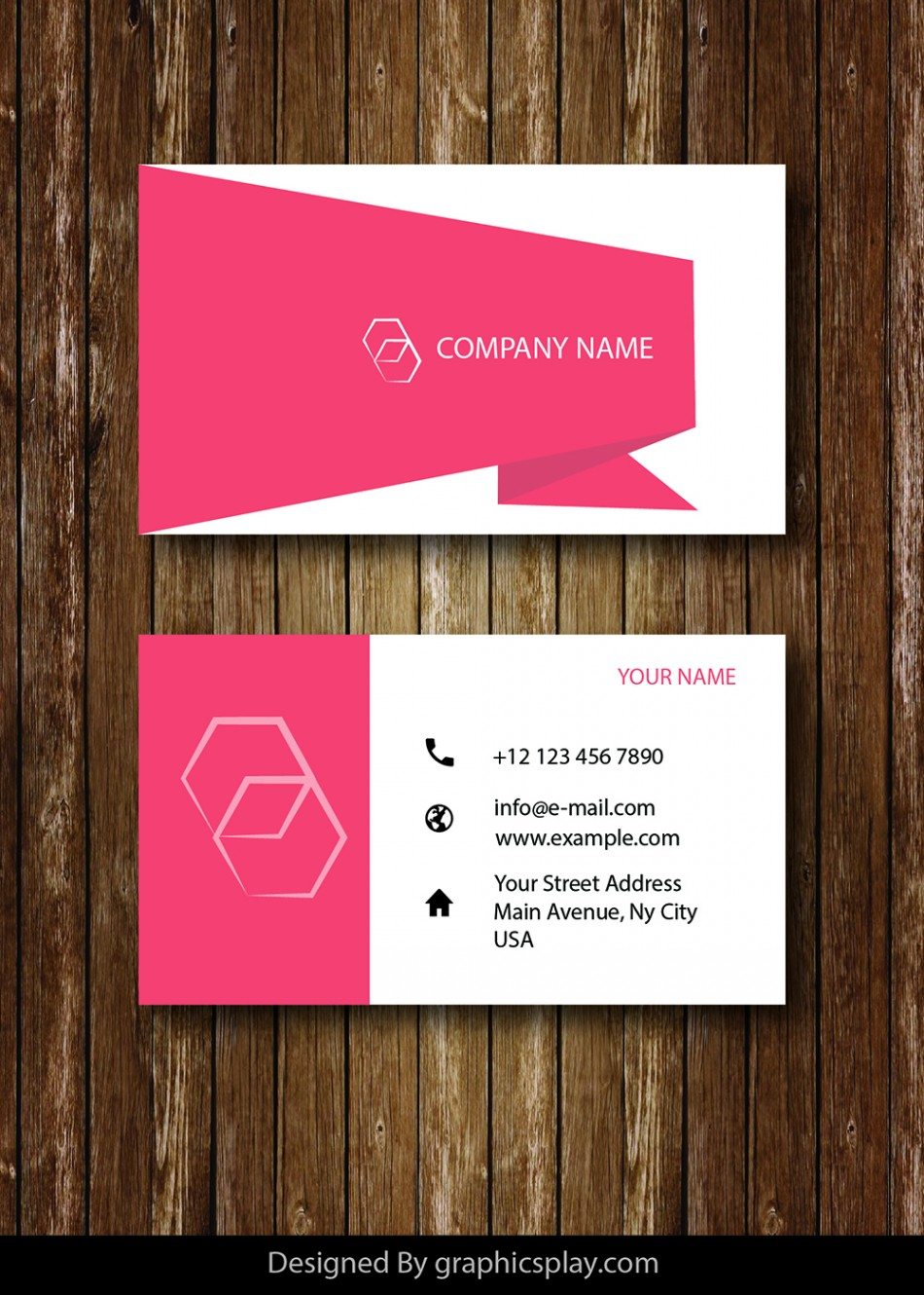 Business Card Design Vector Template - ID 1689 1