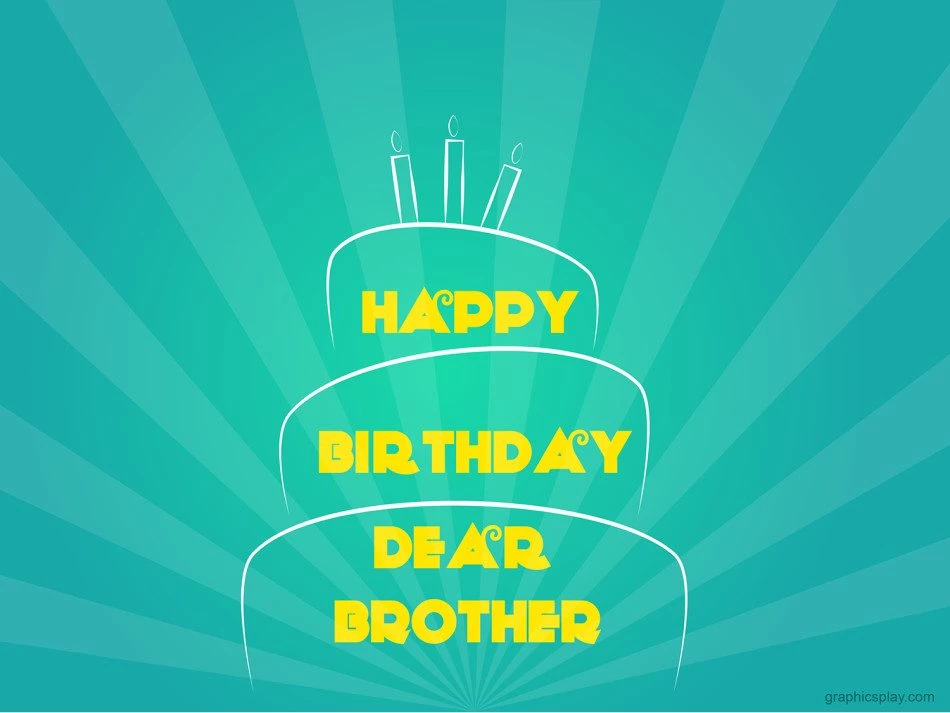 Happy Birthday Brother Simple Greeting 1