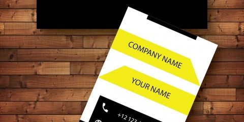 Vertical Business Card Design Vector Template- ID 1742 9