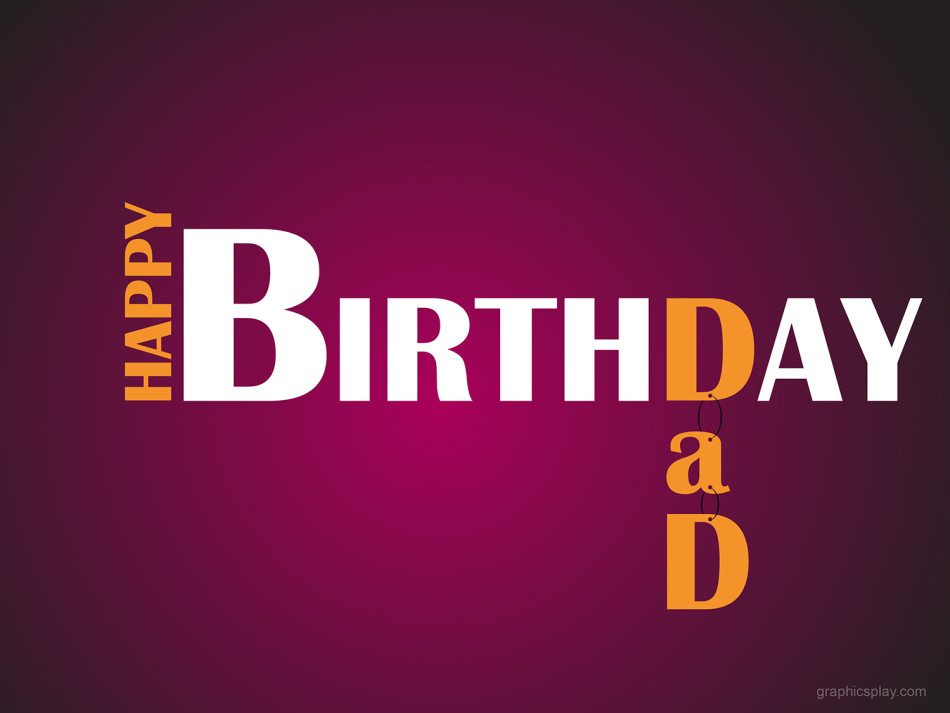 Happy Birthday Dad Simple Greeting 1