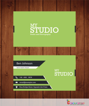 Beautiful Green Business card 1