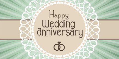 Happy Wedding Anniversary Simple Greeting 6