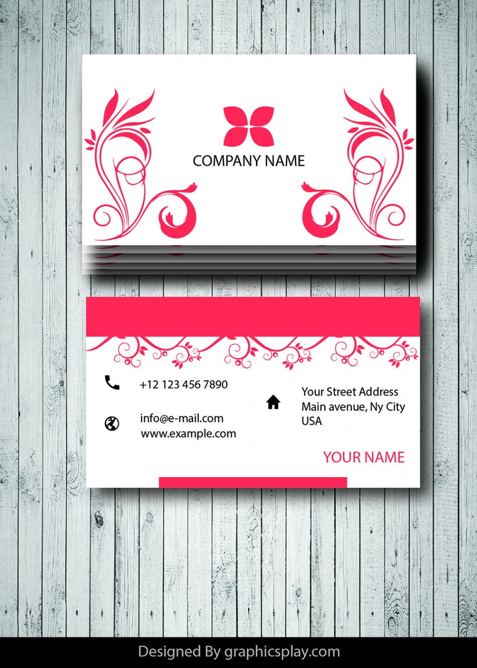 Business Card Design Vector Template - ID 1699 1