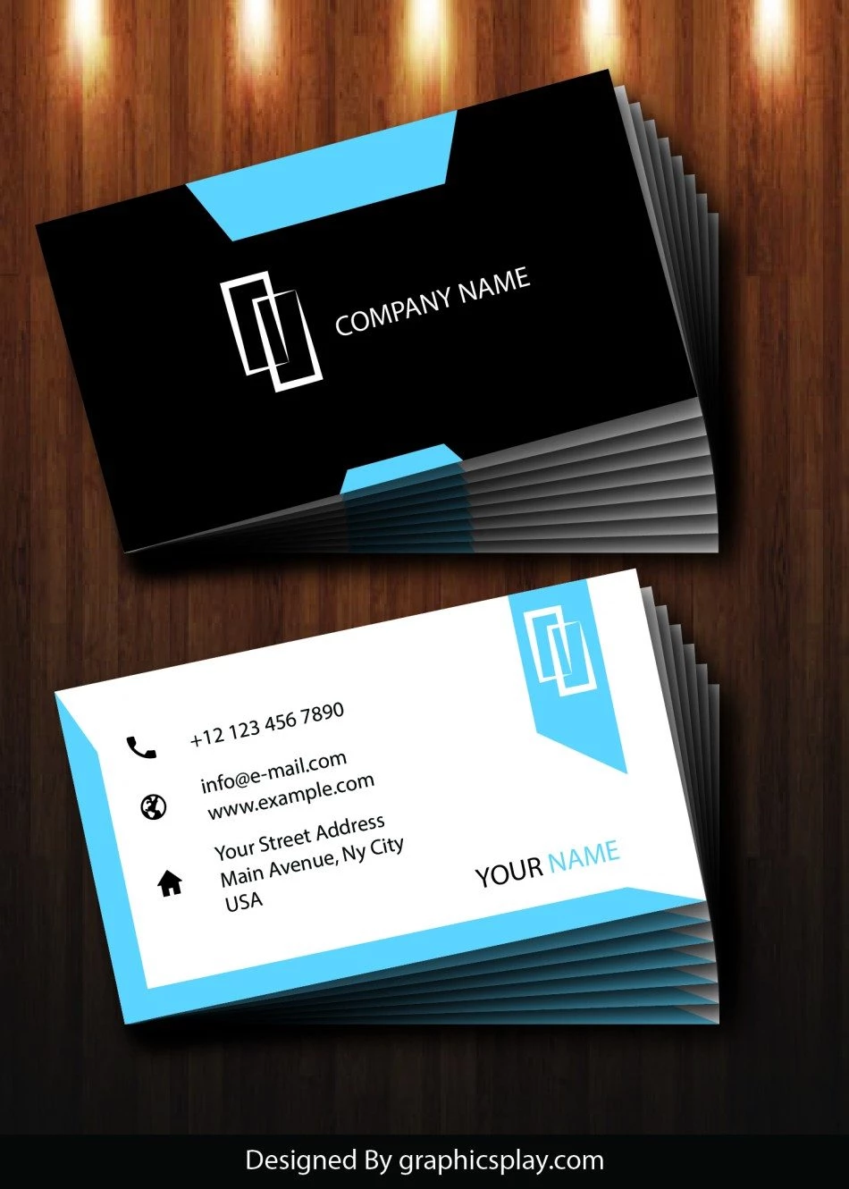 Business Card Design Vector Template - ID 1725 1