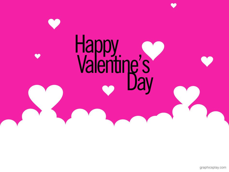 Happy Valentines Day Greeting Pink 1